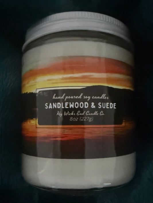8 oz Sandlewood & Suede