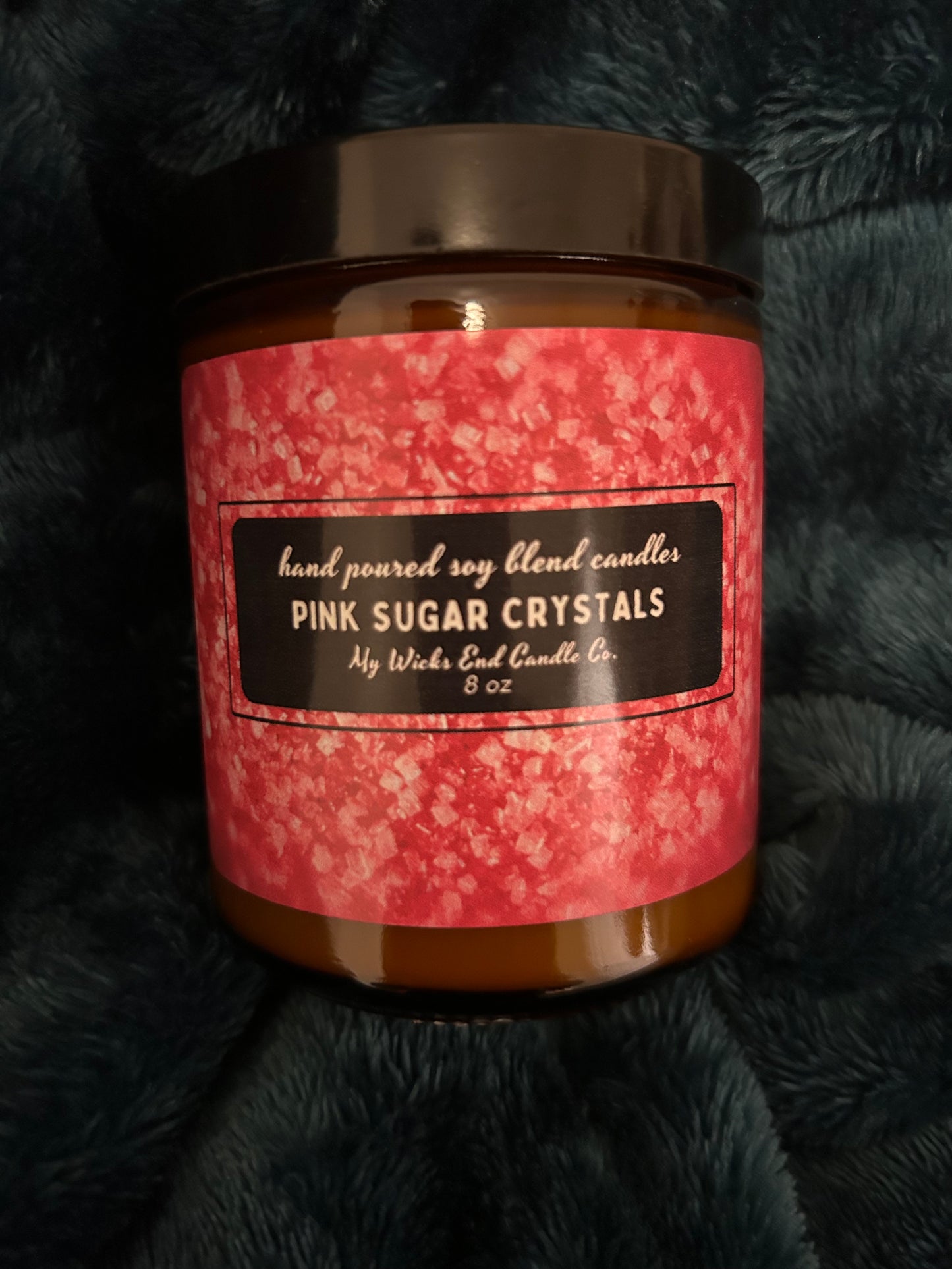 8 oz Pink Sugar Crystals